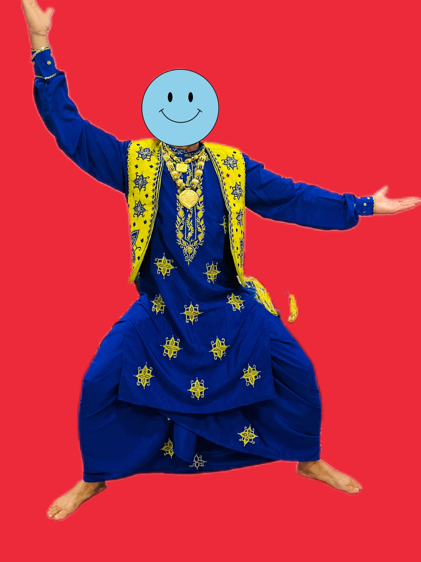 MENS BLUE/LEMON