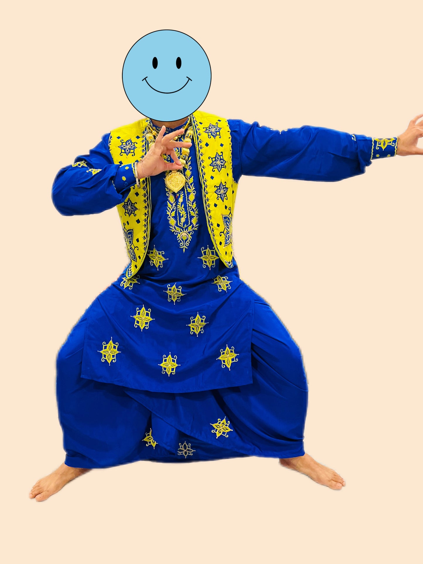 MENS BLUE/LEMON